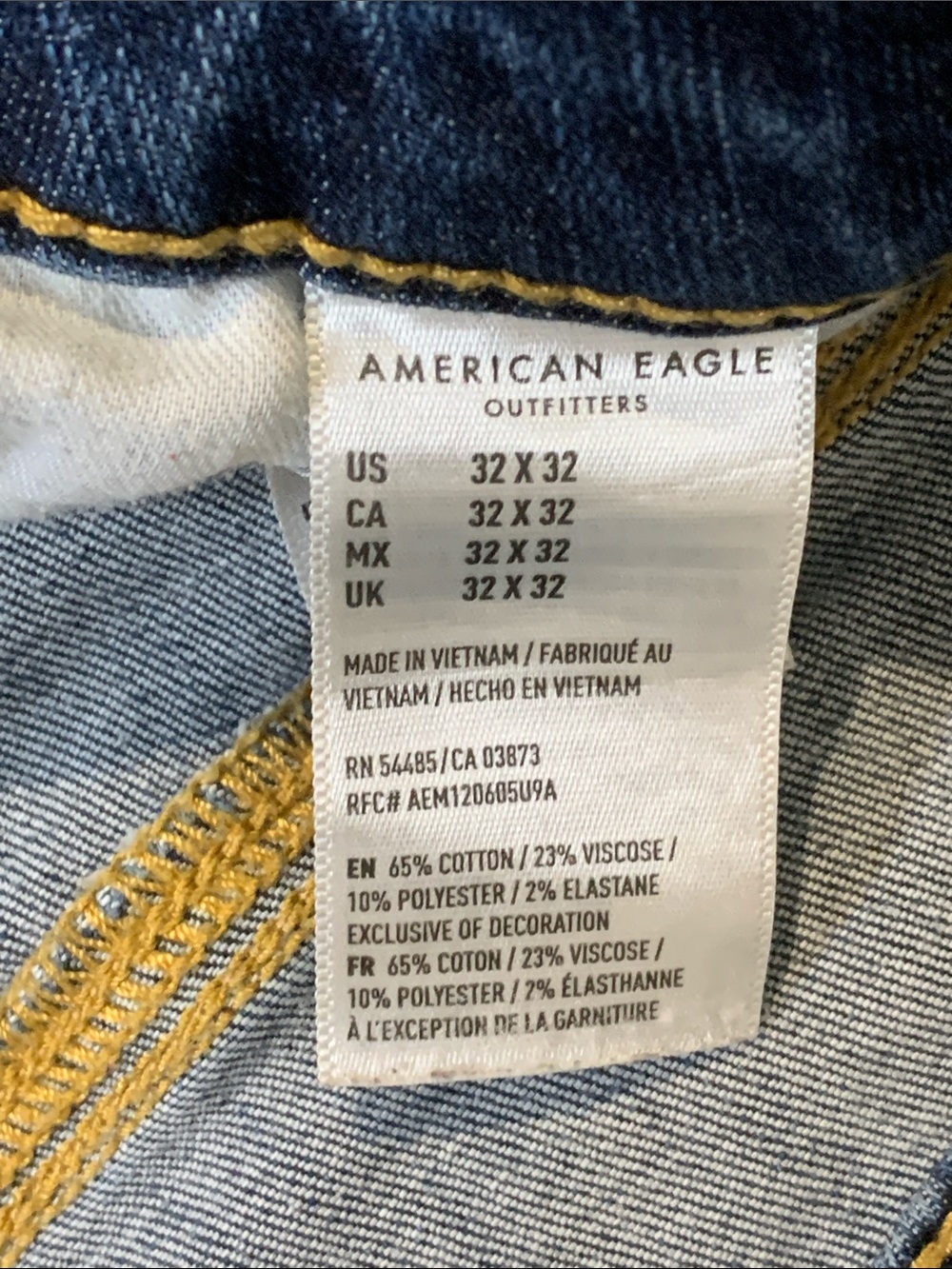 American Eagle Outfitters Women’s Skinny Jeans - Dark Blue Wash - Picture 8 of 9